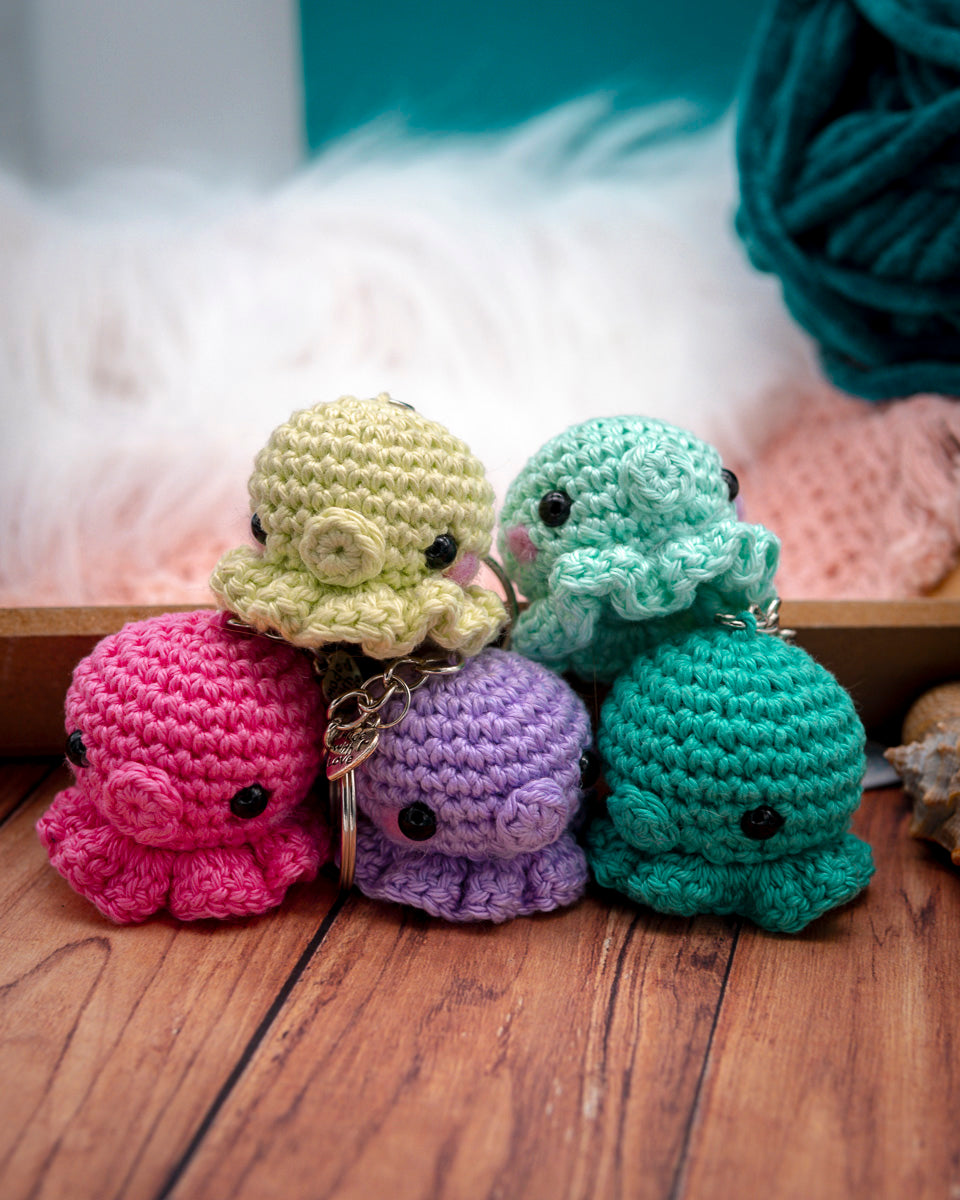 Amigurumi "Jellyfish" Keychain