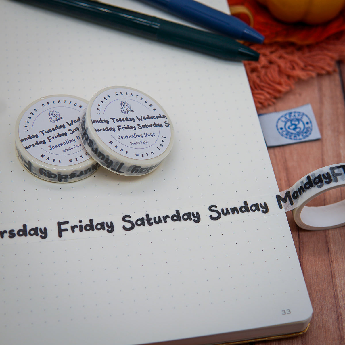 Washi Tape "Journaling Days"