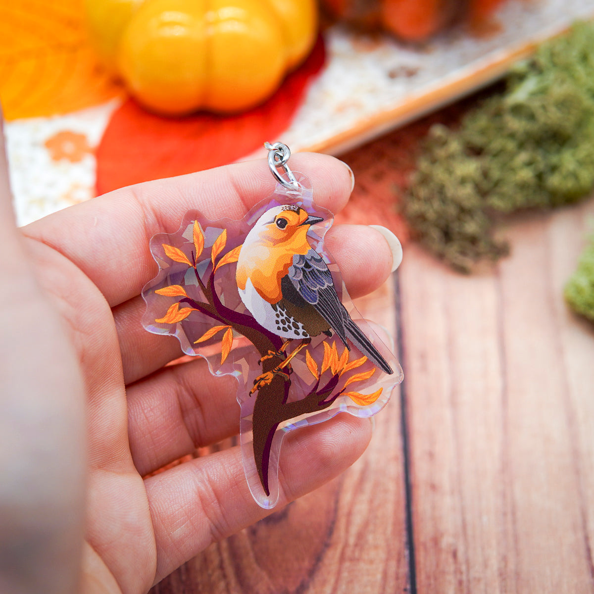 Acrylic Keychain - "Common Birds"