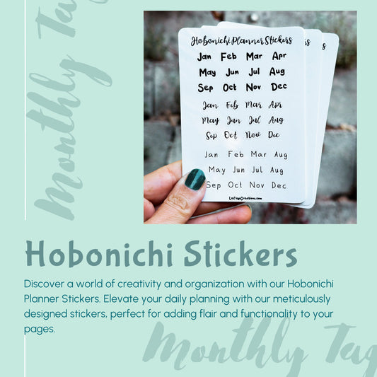 Hobonichi Planner Sticker "Month"