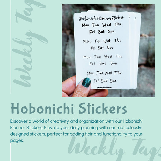 Hobonichi Planner Sticker "Week"
