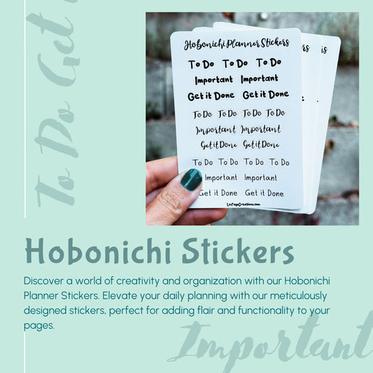 Hobonichi Planner Sticker "To Do"