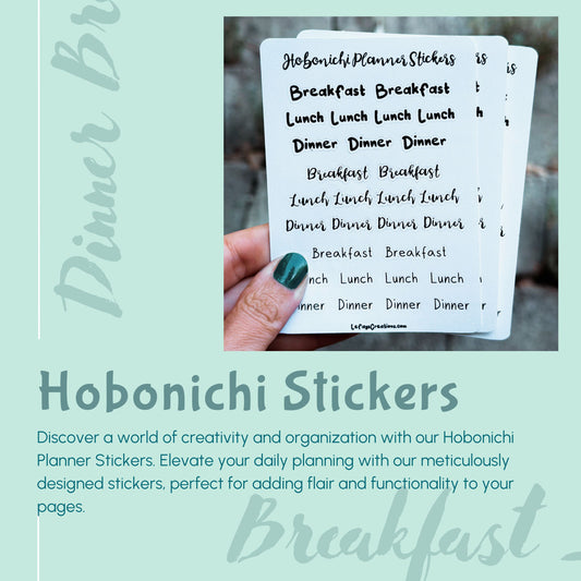 Hobonichi Planner Sticker "Dinner"