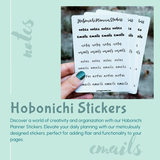Hobonichi Planner Sticker "Notes"