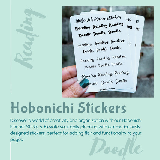 Hobonichi Planner Sticker "Reading"