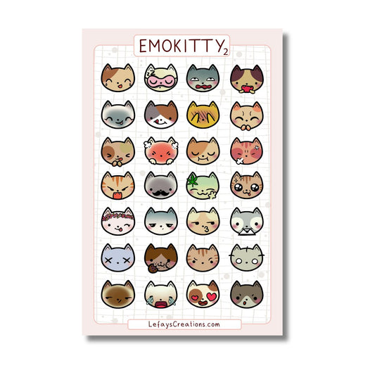 Stickersheet "Emokitty 2"