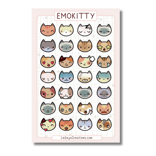 Stickersheet "Emokitty"
