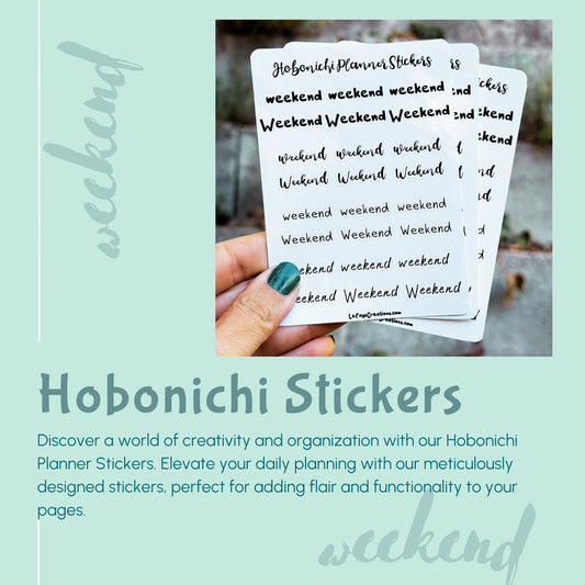 Hobonichi Planner Sticker "Weekend"