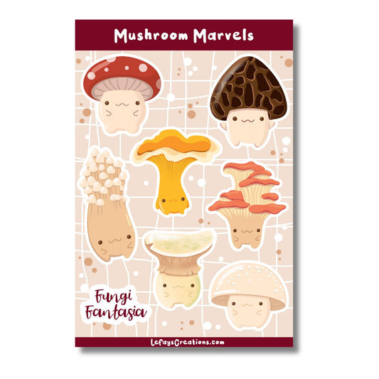 Stickersheet "Mushroom Marvels"