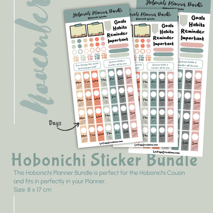 Hobonichi Weeks Sticker Bundle "November"