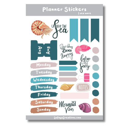 Planner Stickersheet "I sea more"