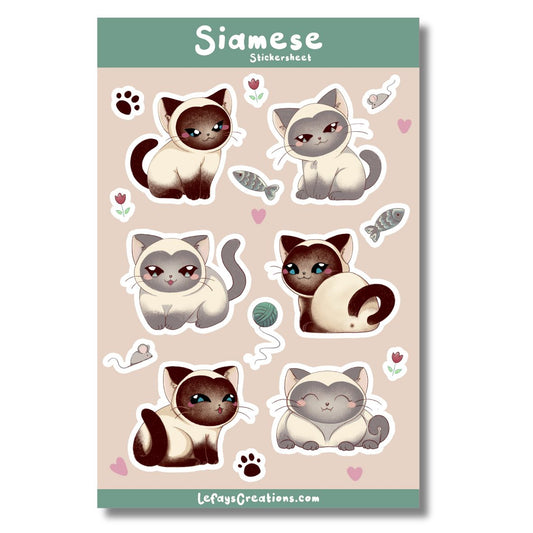 Stickersheet "Siamese Love"