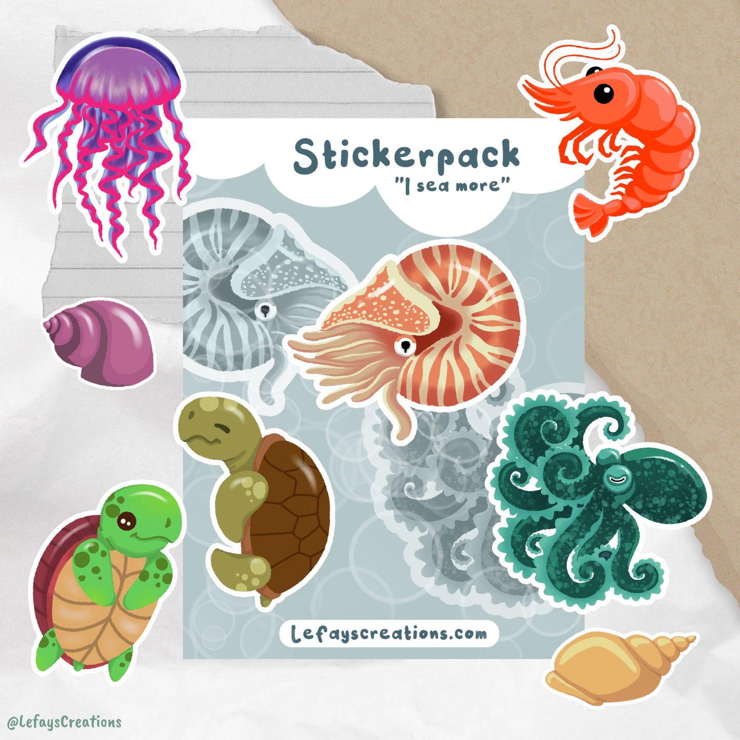 Stickerpack "I sea more"