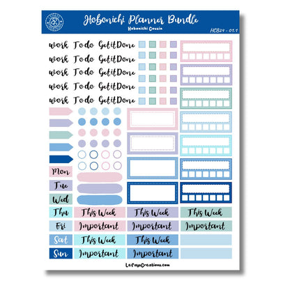 Hobonichi Cousin Sticker Bundle "January"