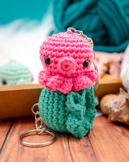 Amigurumi "Jellyfish" Keychain