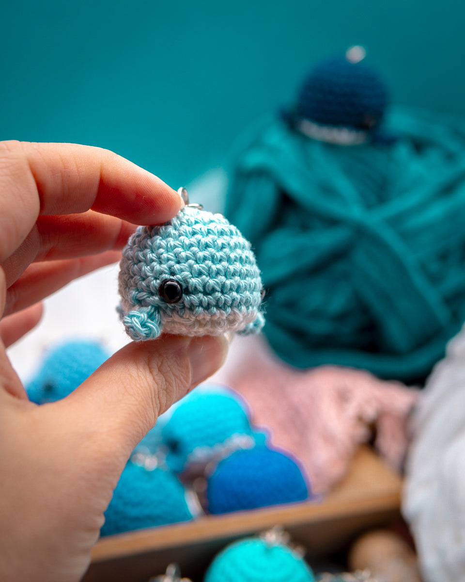 Amigurumi "Whale" Keychain