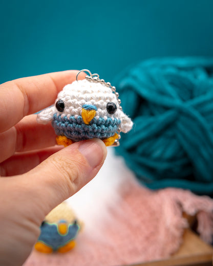 Amigurumi "Budgy" Keychain