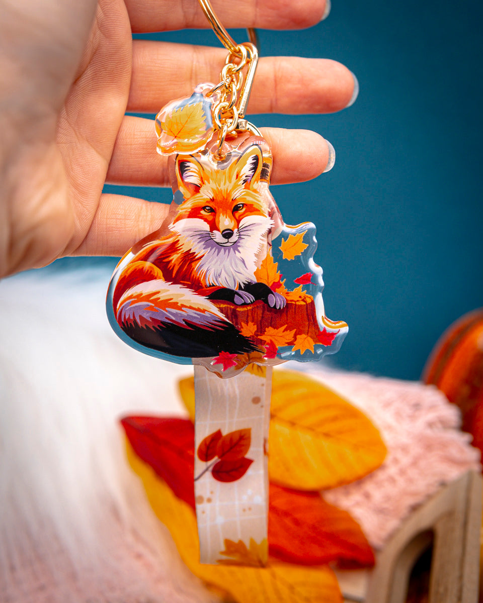 Acrylic Keychain Lanyard "Fox"