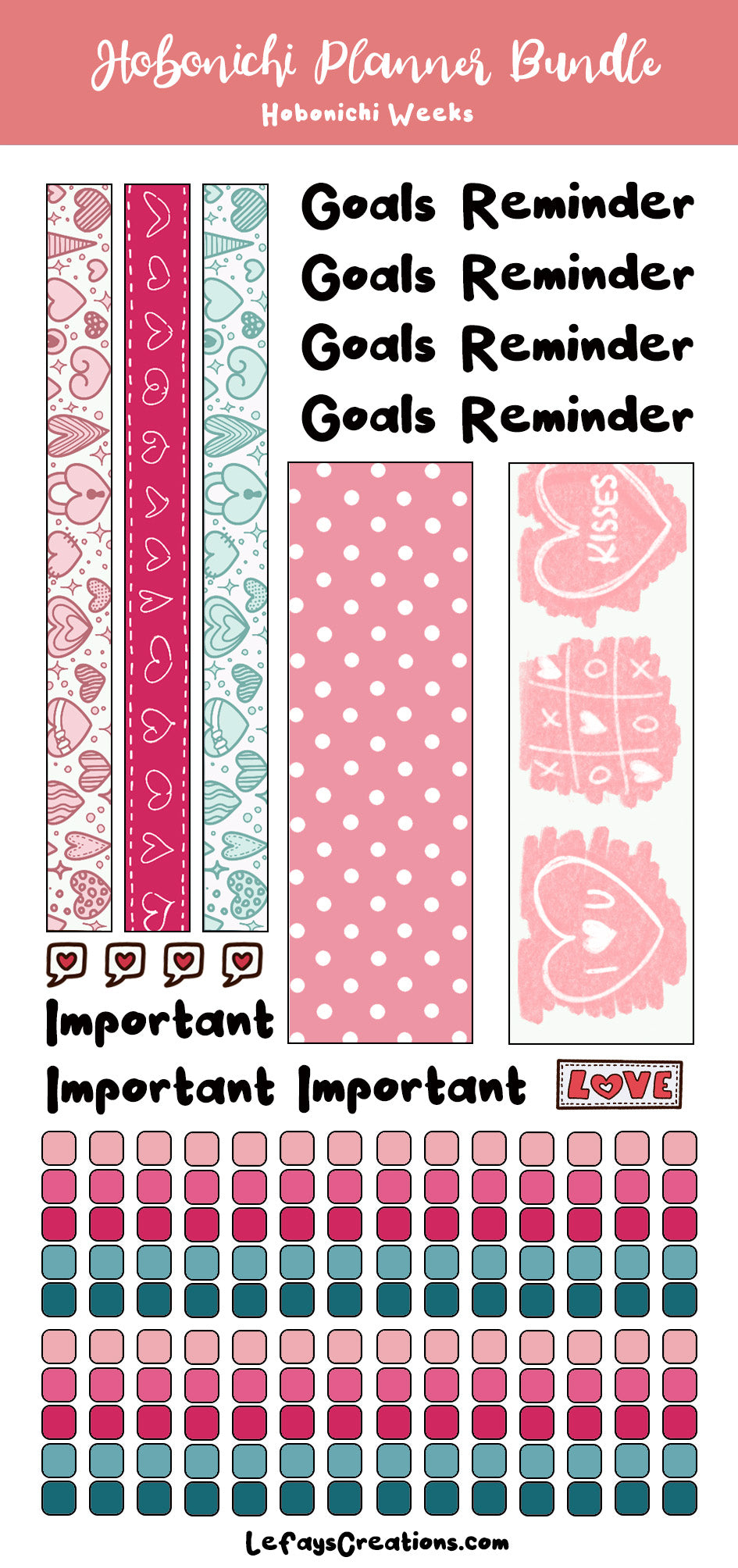 Hobonichi Weeks Sticker Bundle "February"