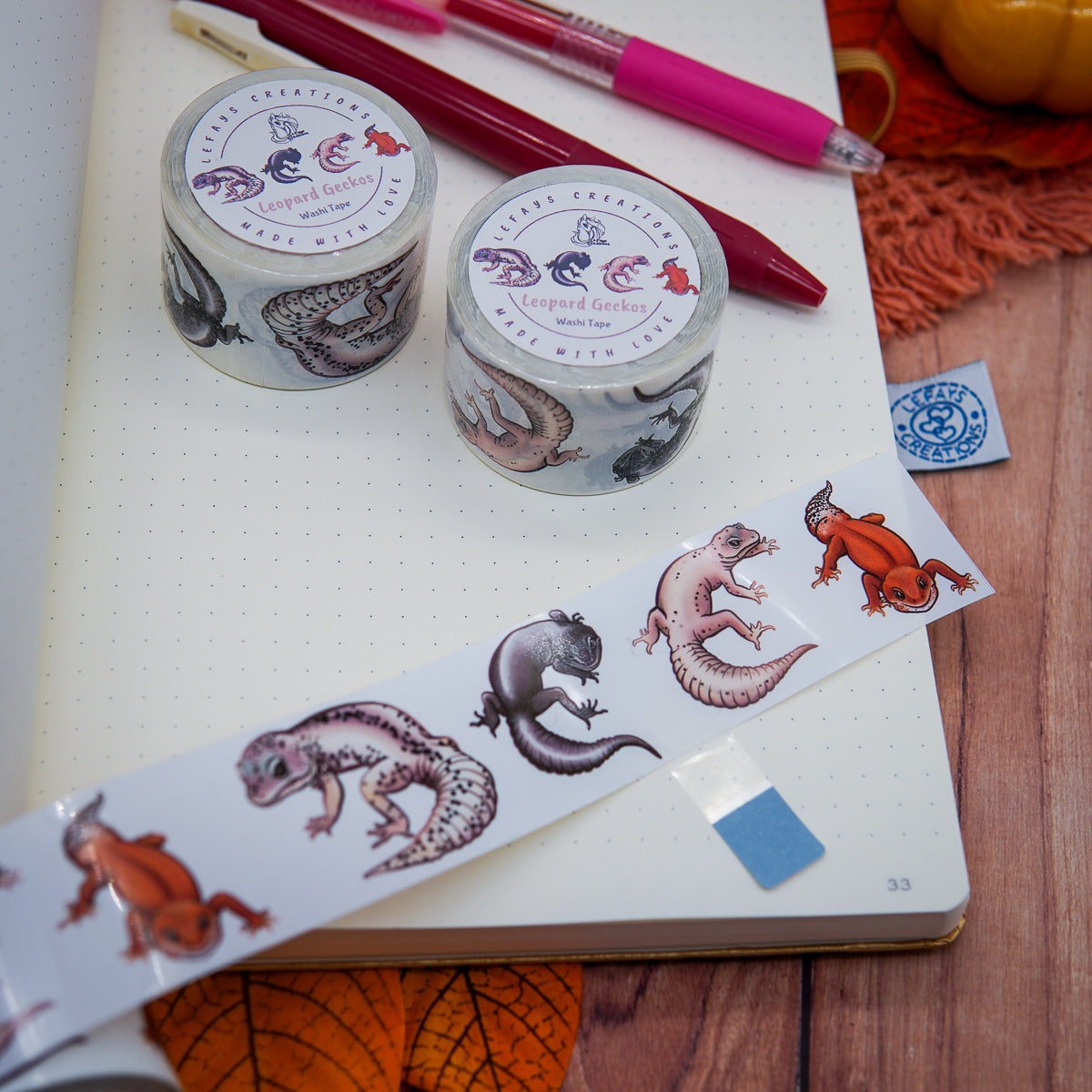 Washi Tape "Glossy Leopard Gecko"