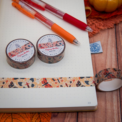 Washi Tape "Flying Moths"