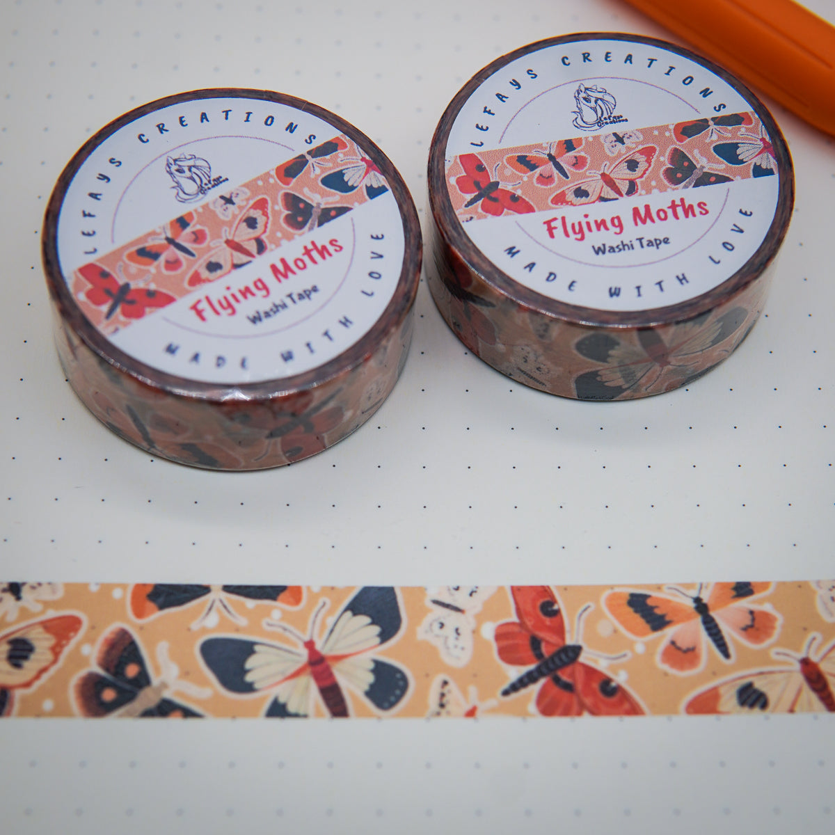 Washi Tape "Flying Moths"