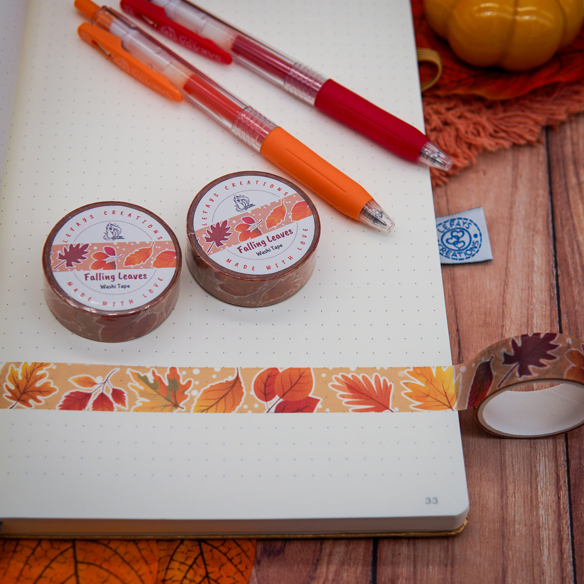 Washi Tape "Falling Leaves"