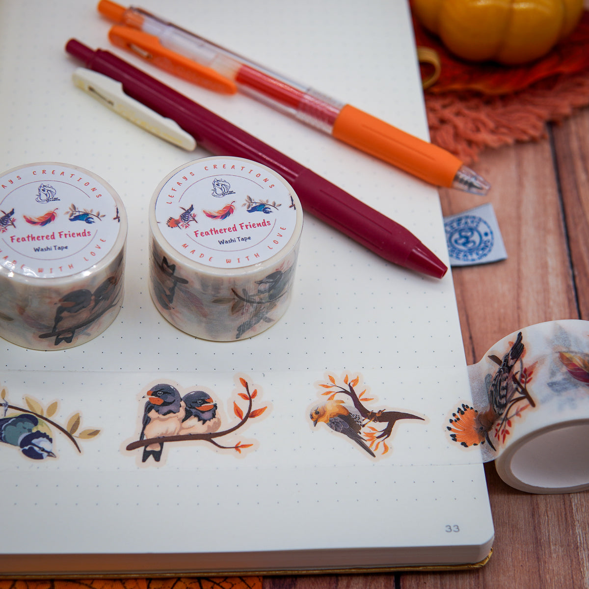 Washi Tape "Feathered Friends"