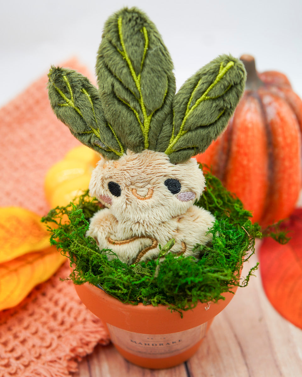 Plush Mandrake in Pot