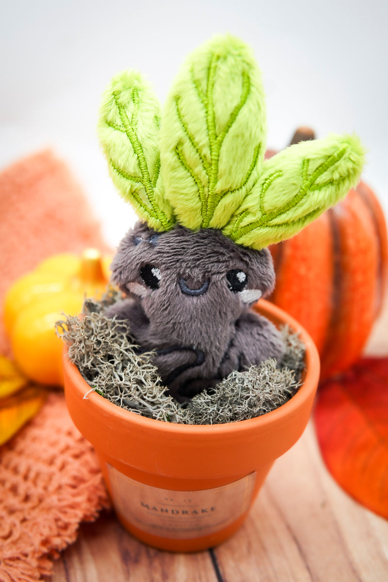 Plush Mandrake in Pot