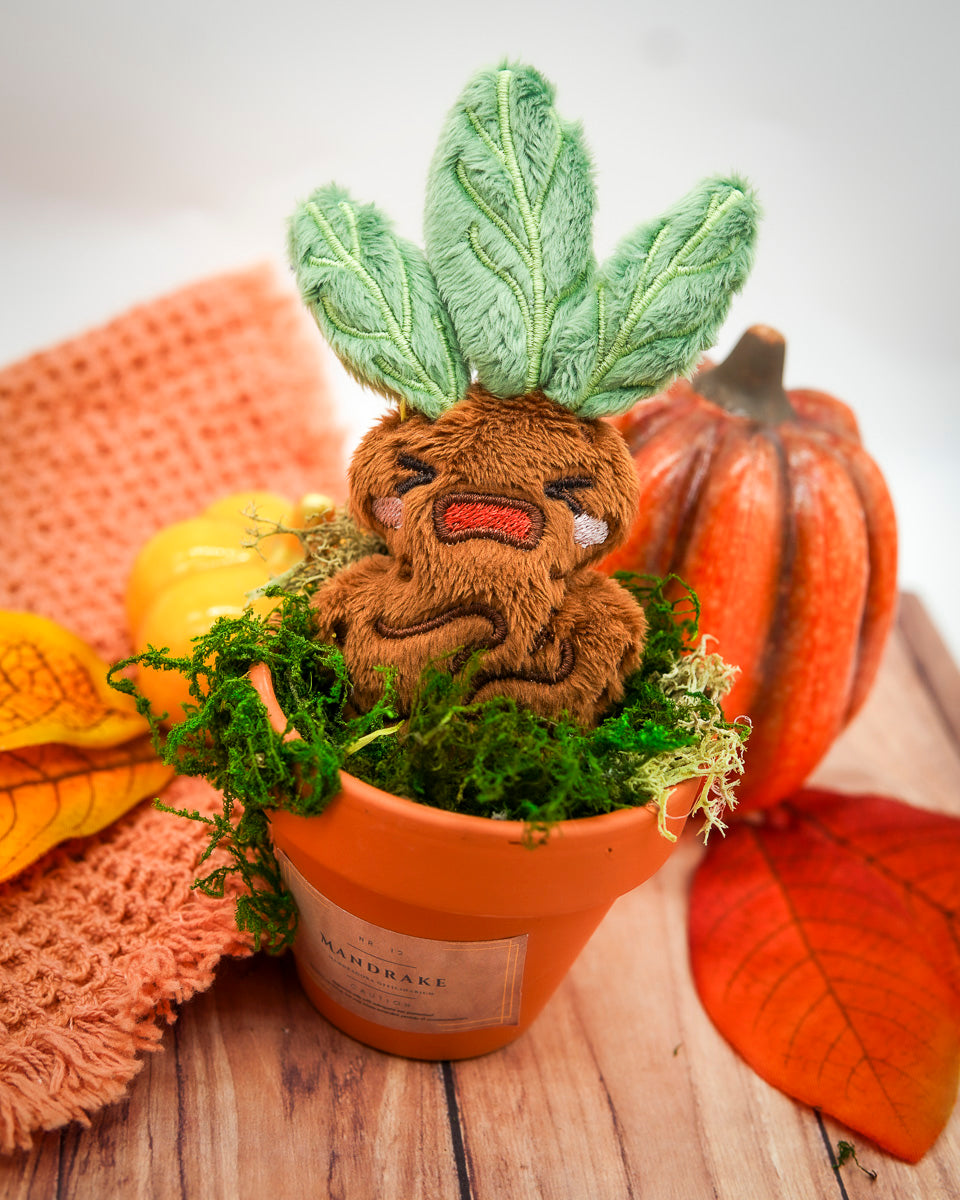 Plush Mandrake in Pot