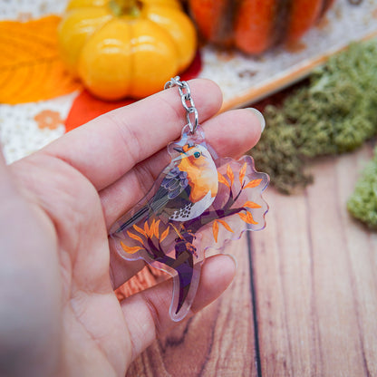 Acrylic Keychain - "Common Birds"