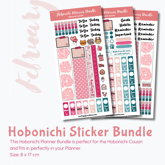 Hobonichi Weeks Sticker Bundle "February"