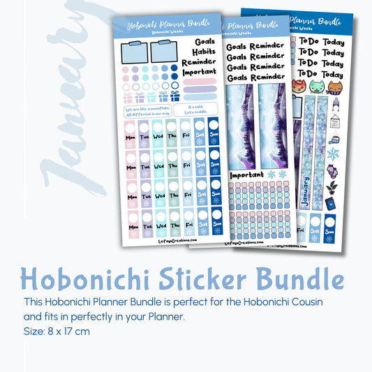 Hobonichi Weeks Sticker Bundle "January"