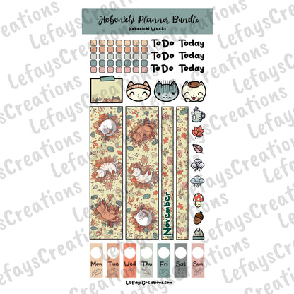 Hobonichi Weeks Sticker Bundle "November"