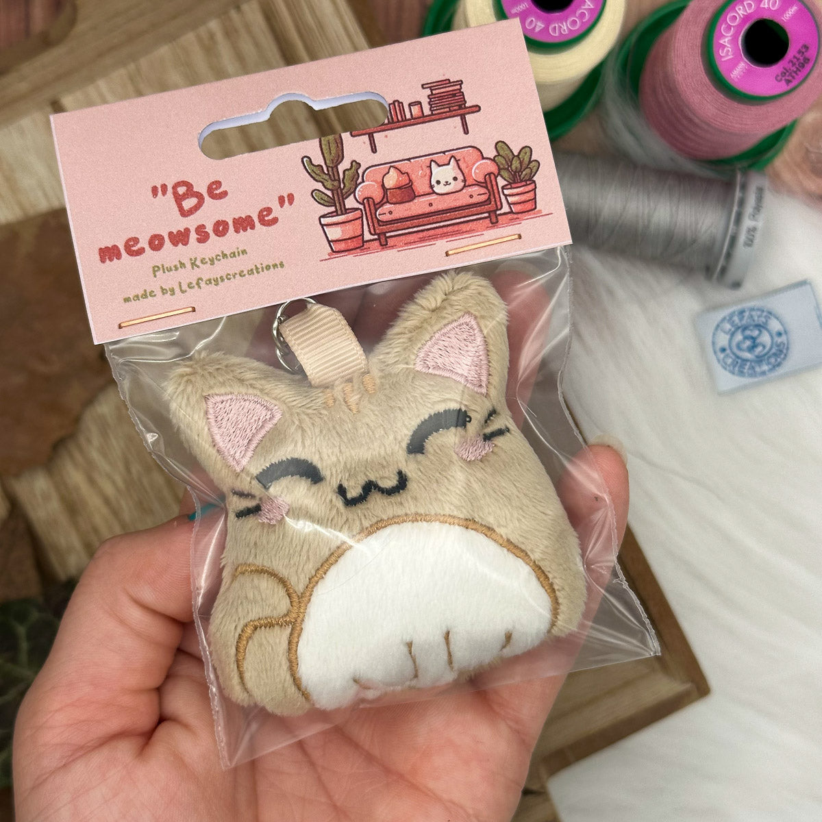 Keychain "Be meowsome"