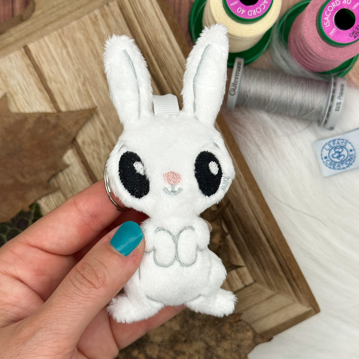 "Angel" Bunny Keychain