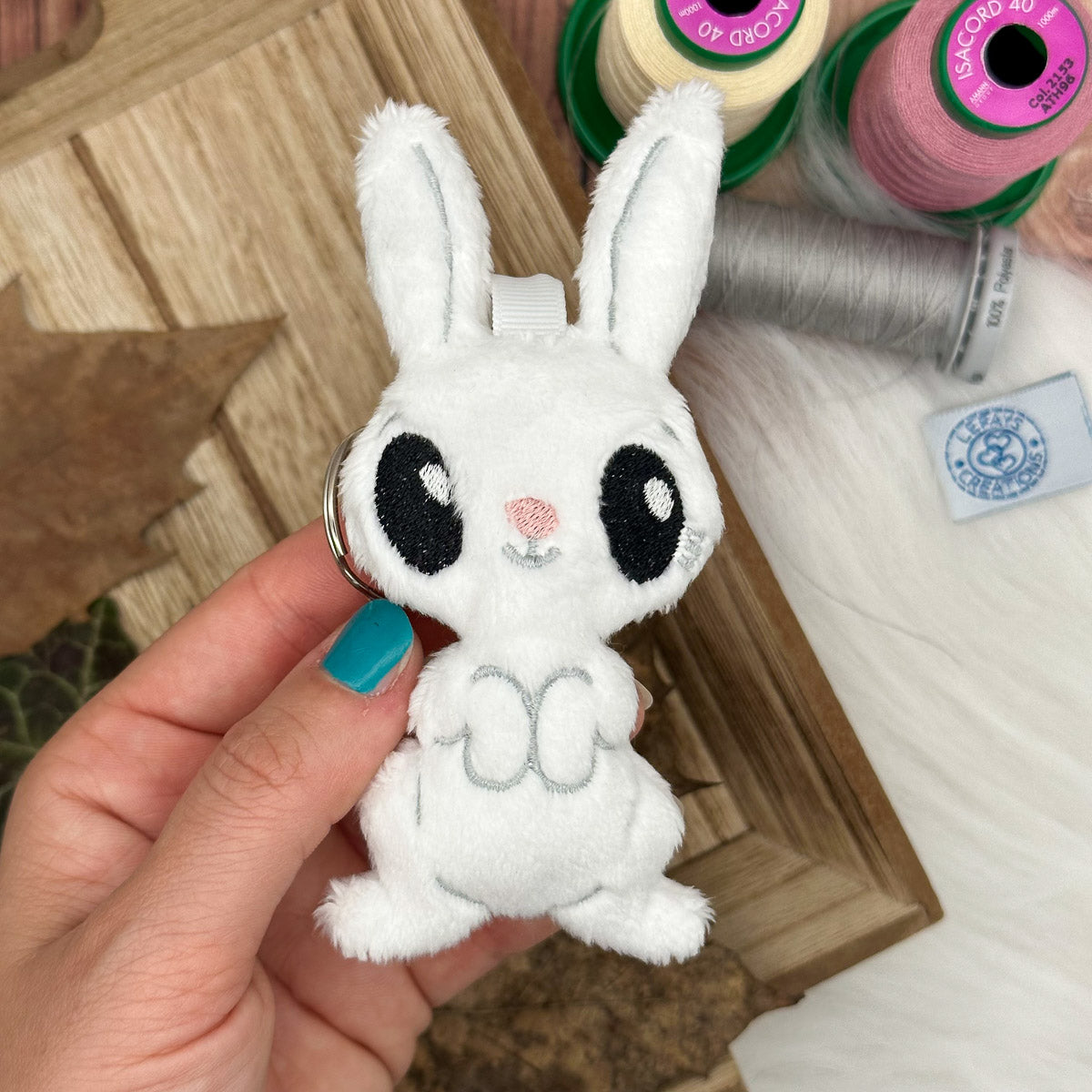 "Angel" Bunny Keychain