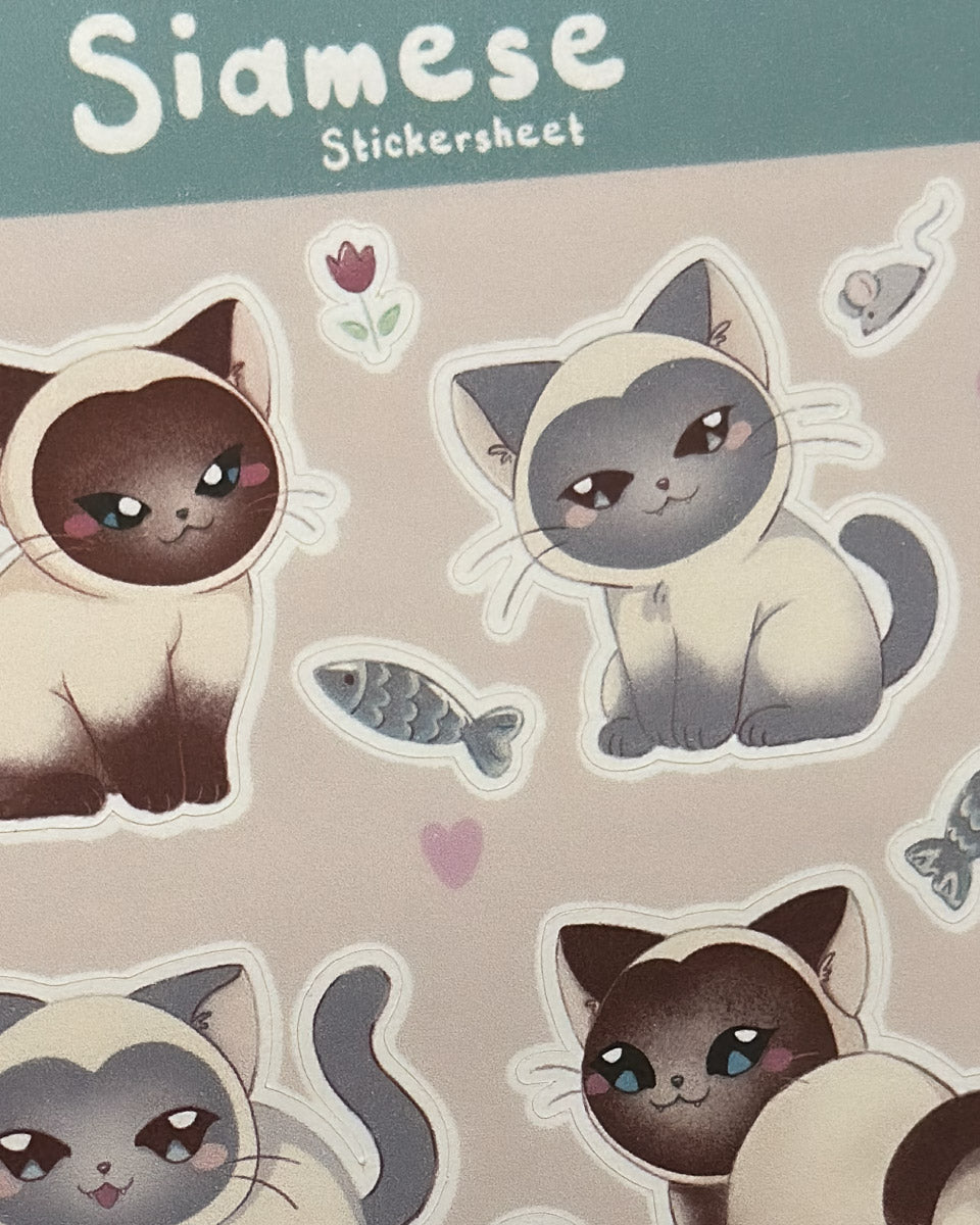 Stickersheet "Siamese Love"