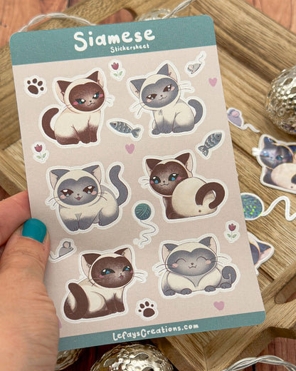 Stickersheet "Siamese Love"