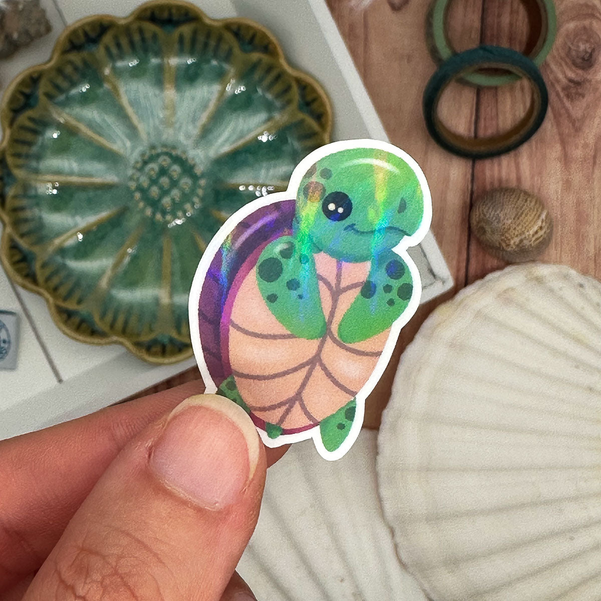 Vinyl Sticker "Green Turtle"