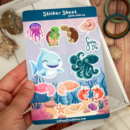 Stickersheet "Swim with me"