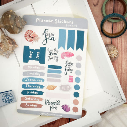 Planner Stickersheet "I sea more"