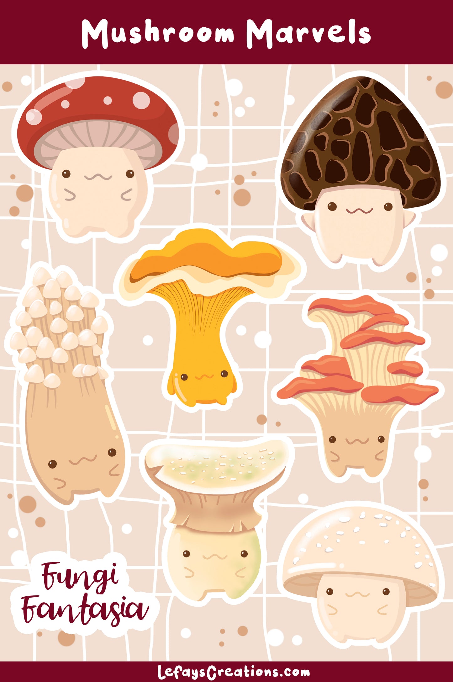 Stickersheet "Mushroom Marvels"