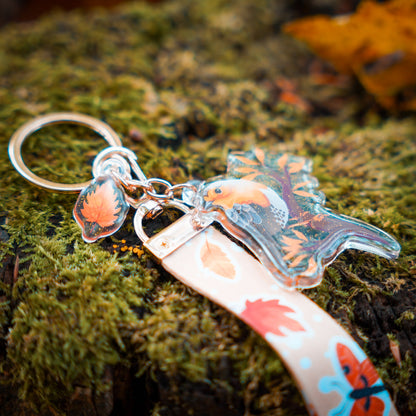 Acrylic Keychain Lanyard - "Common Birds"