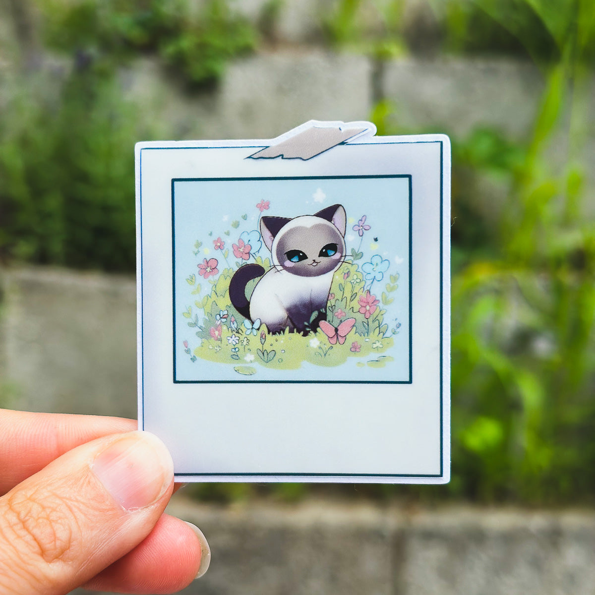 Vinyl Sticker "Polaroid Cat"