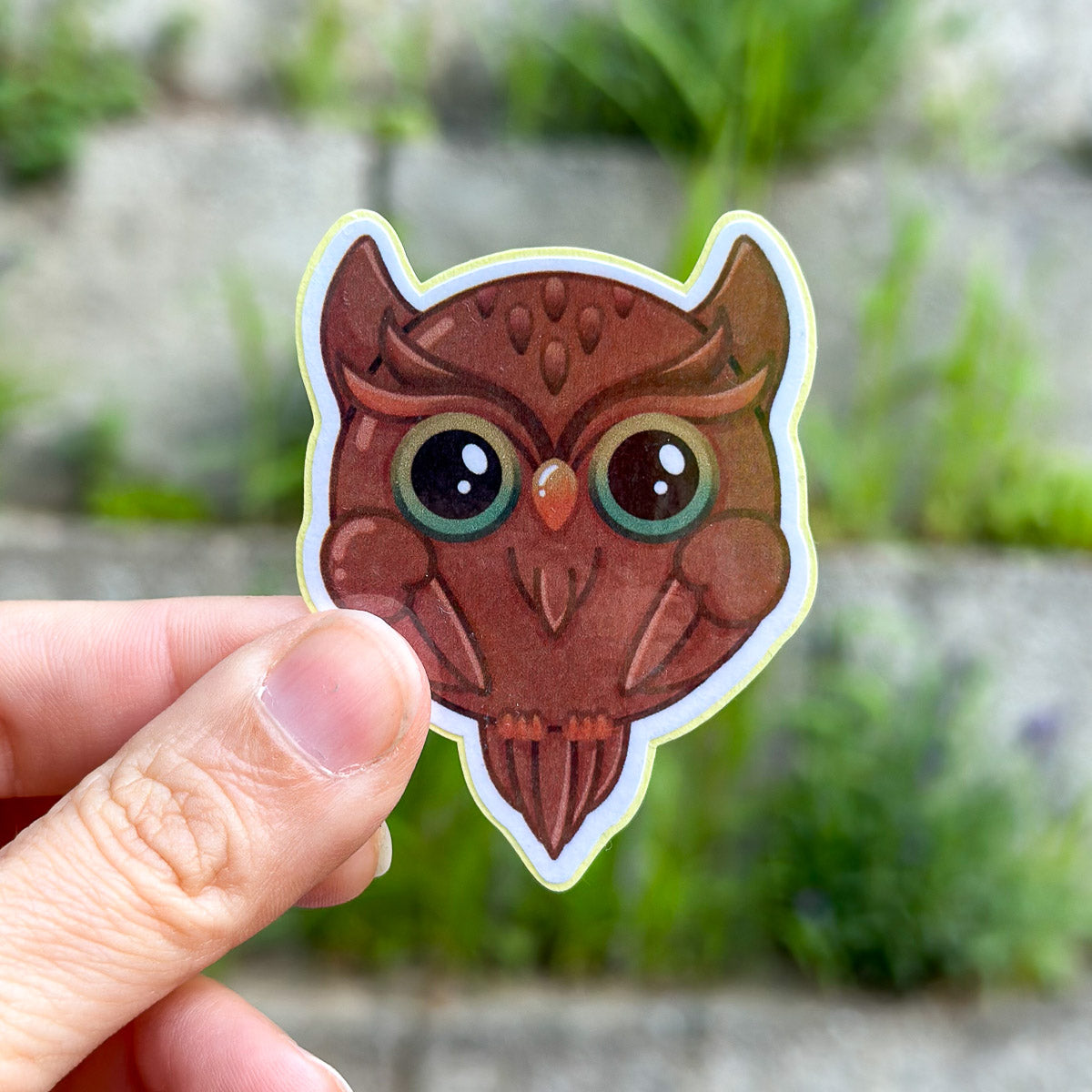 Vinyl Sticker "Owl Brown"