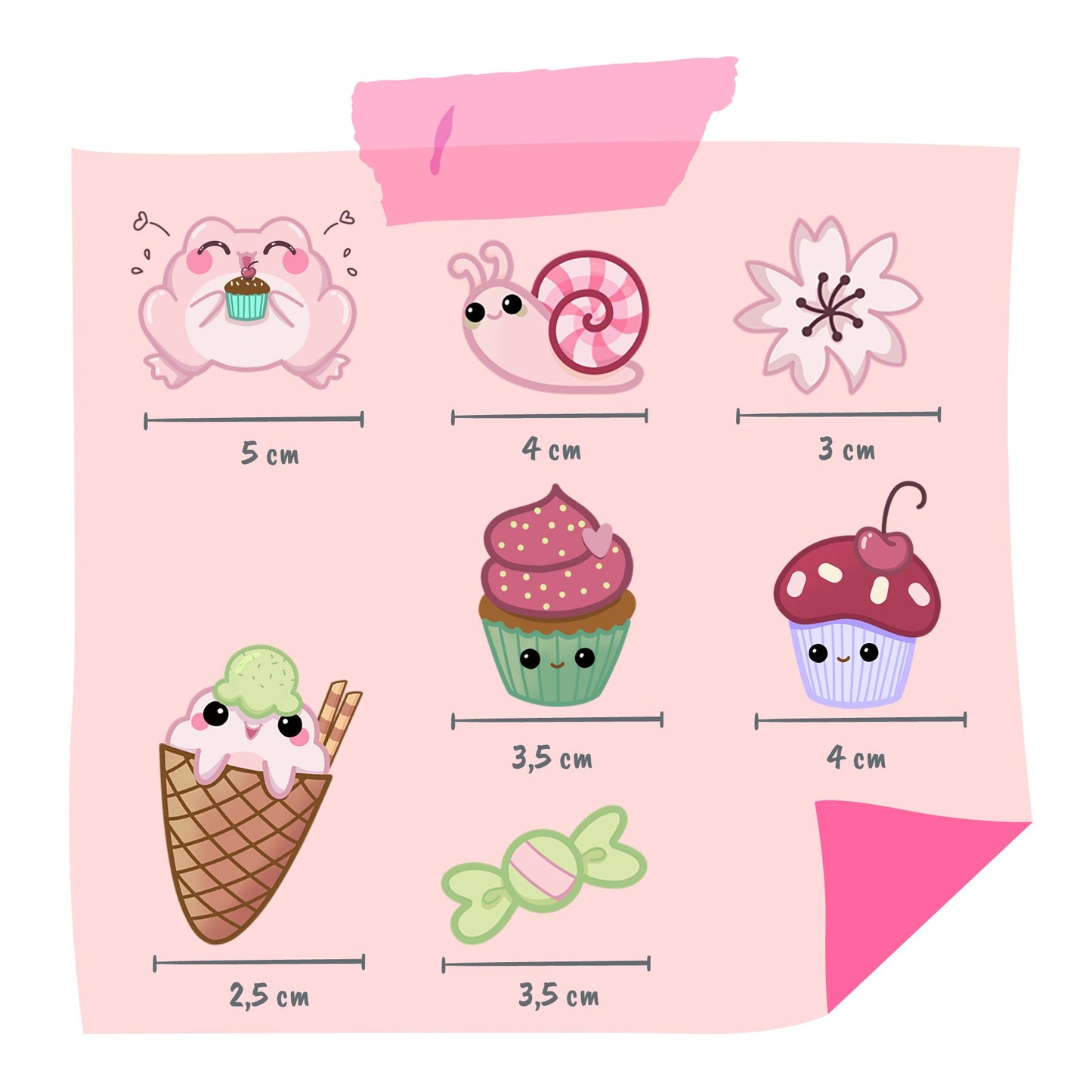 Stickerpack "Mochis Candy Pink"