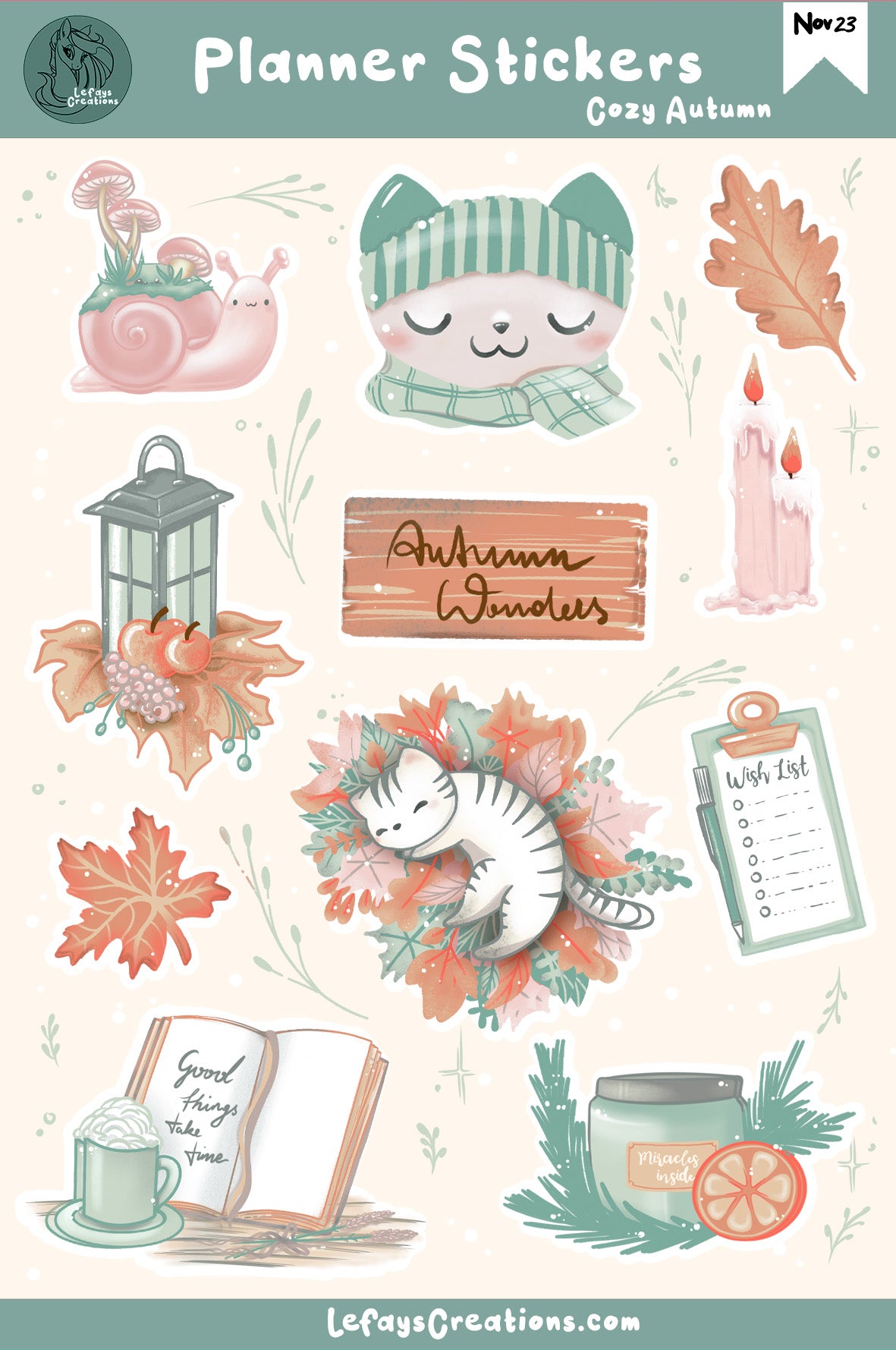 Stickersheet "Cozy Autumn"